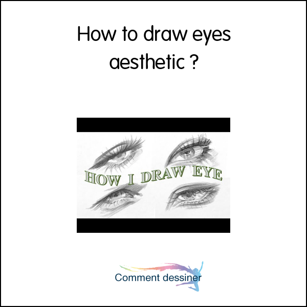 How to draw eyes aesthetic